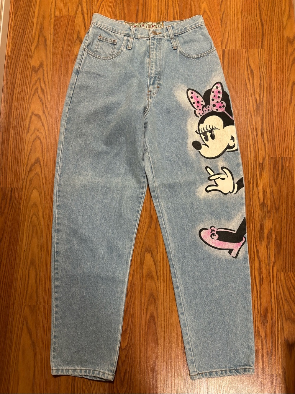 Vintage 90s JouJou Disney Minnie Mouse High Rise Jeans Sz 9/10
